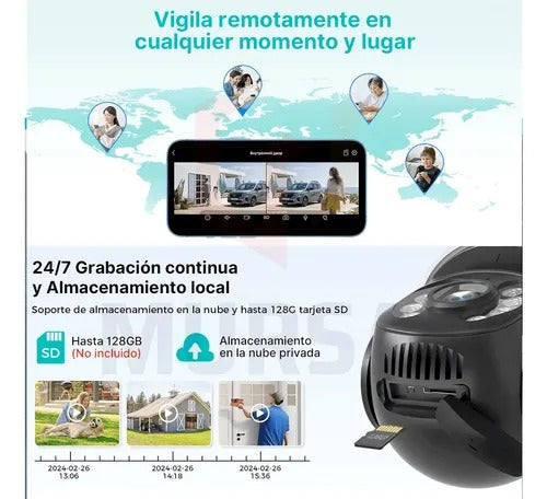 Camara De Vigilancia Doble Lente
