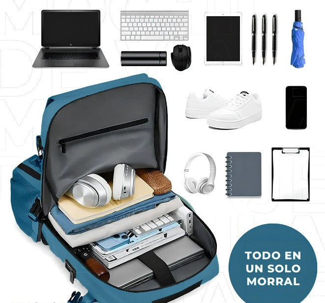 MOCHILA MULTIFUNCIONAL VIAJE IMPERMEABLE